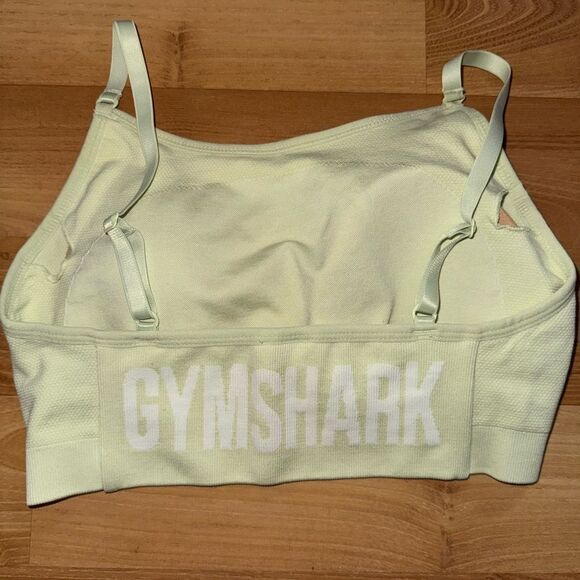 Gymshark Women's Pastel Green Sports Bra - Picture 3 of 4